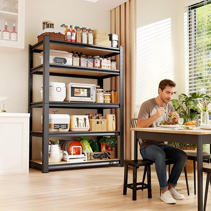 Garage Shelving, 3 Tier Garage Storage Shelves, Adjustable Heavy Duty Metal - Image 8