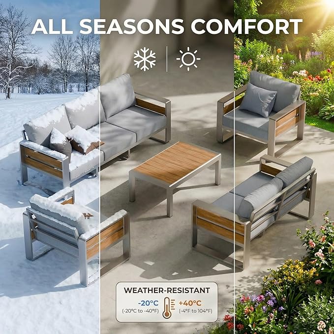 ZANDOR Aluminum Outdoor Patio Furniture - Image 9