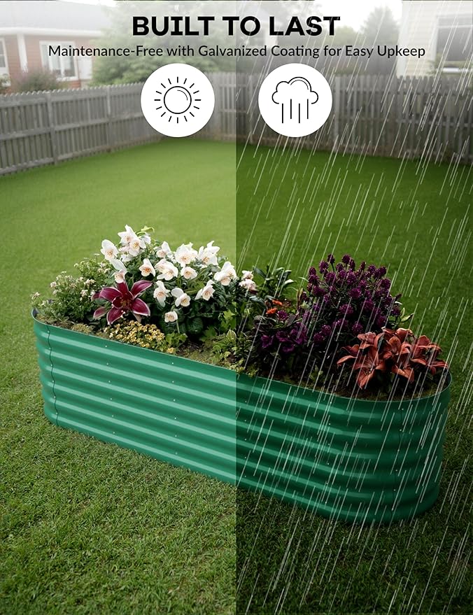 GarveeLife 2 Pcs Raised Garden Beds Outdoor 8x2x1.5 ft - Image 7