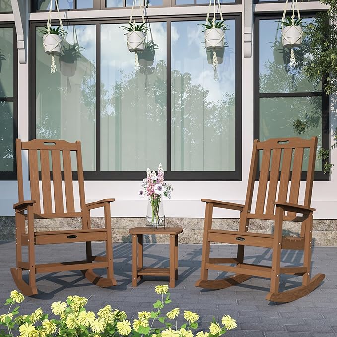 Oversized Rocking Chair Set of 4, Outdoor Rocking Chair - Image 2