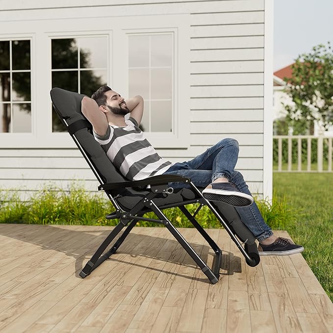 UDPATIO Oversized Zero Gravity Chair 29In XL Patio Reclining Chair - Image 2