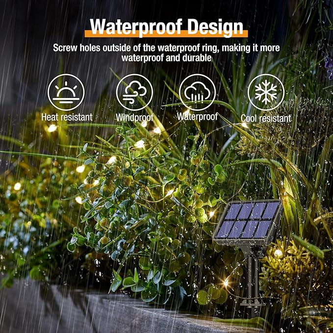 btfarm Solar String Lights for Outside - Image 2