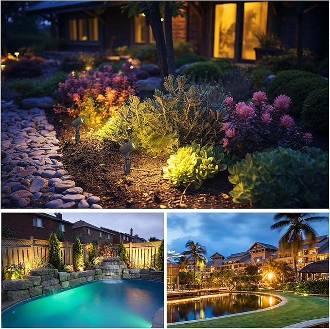 LED Landscape Lights with Connectors, 12V Low Voltage, Warm White 3000k - Image 5