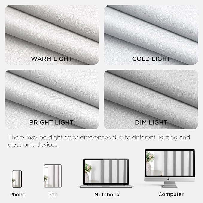 Joydeco Blackout Patio Sliding Door Curtains 90 Inches Long, Grommet Privacy - Image 8