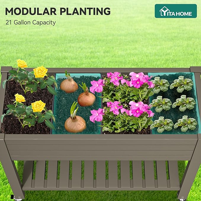 YITAHOME 3.6x1.5x2.8 FT Elevated Garden Bed Kit - Image 6