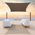 ColourTree TAPR1616 Custom Size 13' x 19' Brown Sun Shade Sail Canopy UV Block by ColourTree