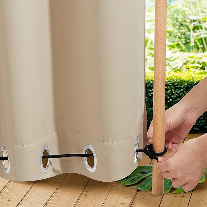 NICETOWN 2 Panels Outdoor Curtains by NICETOWN