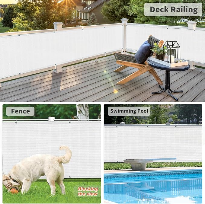LOVE STORY Balcony Privacy Screen, UV Protection and Weather-Resistant - Image 4