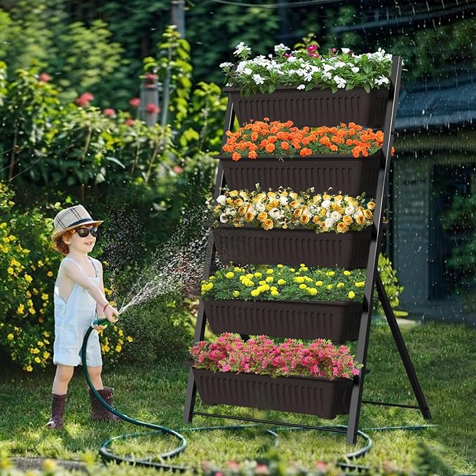 TOREVSIOR 5-Tier Vertical Raised Garden Bed, Vertical Garden Planter - Image 5