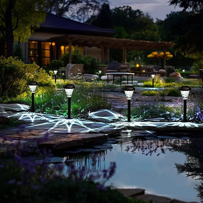 GIGALUMI 12 Pack Solar Lights Outdoor Waterproof, Outdoor Solar Lights - Image 5