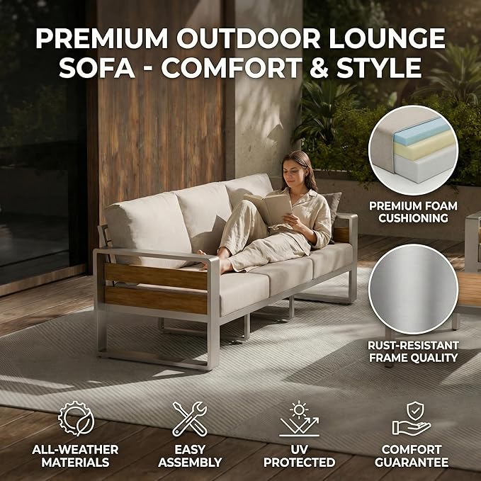 ZANDOR Outdoor Aluminum Patio Furniture - Image 5