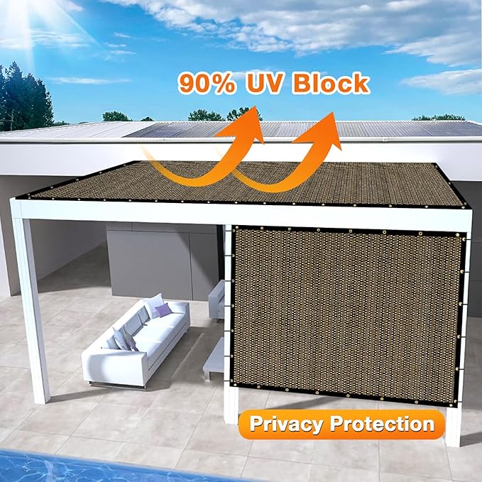 Artpuch Outdoor Pergola Shade Cover 16x19 FT Sun Shade Cloth - Image 3