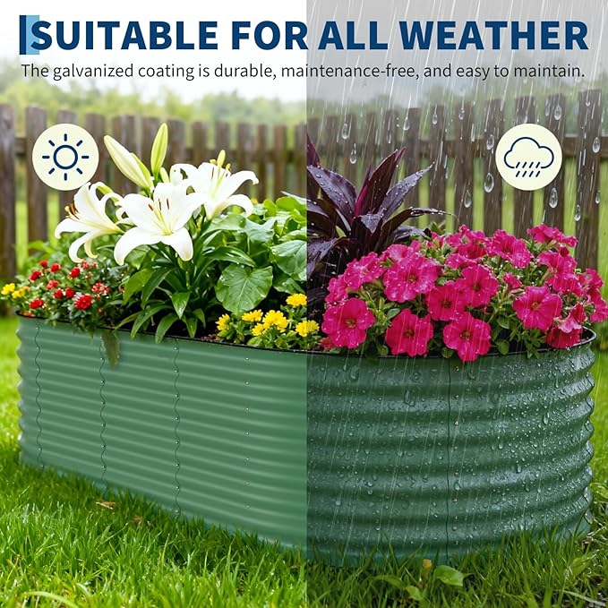 Garvee 2 Pack Galvanized Raised Garden Beds - Image 8