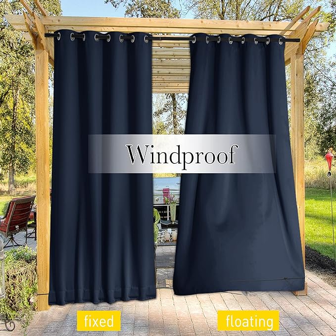 NICETOWN 2 Panels Outdoor Curtains - Image 5