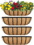 4pack 36-inch Window Sill Window Railing Planters by SMYAXUNW