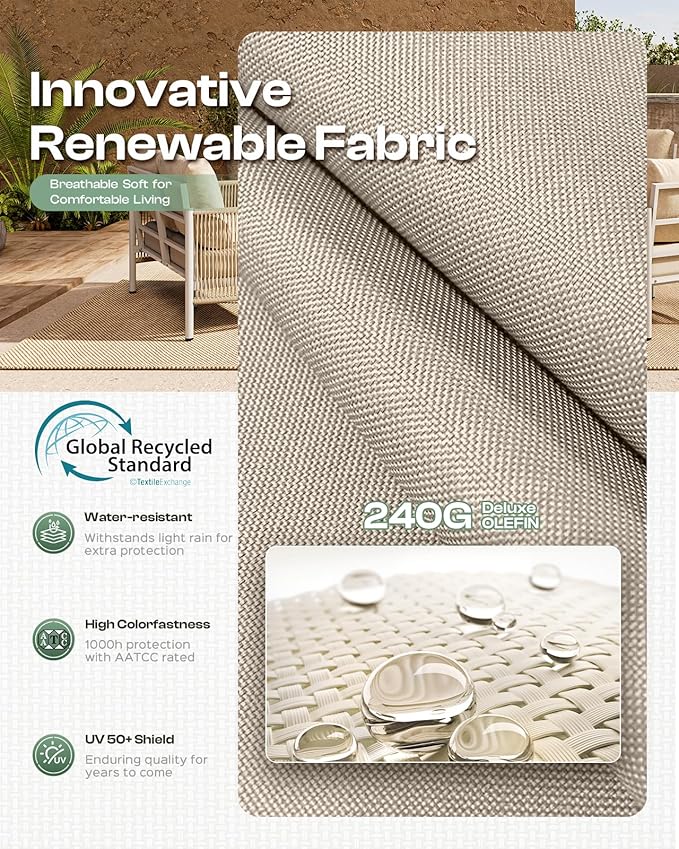 Aluminum Outdoor Patio Furniture Set - Image 5