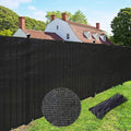 UPGRADE Privacy Fence Screen 8'x22' Black Outdoor 90% Visibility Blockage 170 by UPGRADE