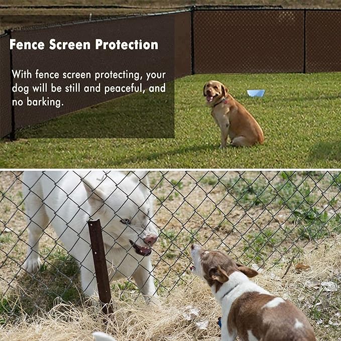 UPGRADE Privacy Fence Screen 5'x79' Brown Outdoor 90% Visibility Blockage 170 - Image 6