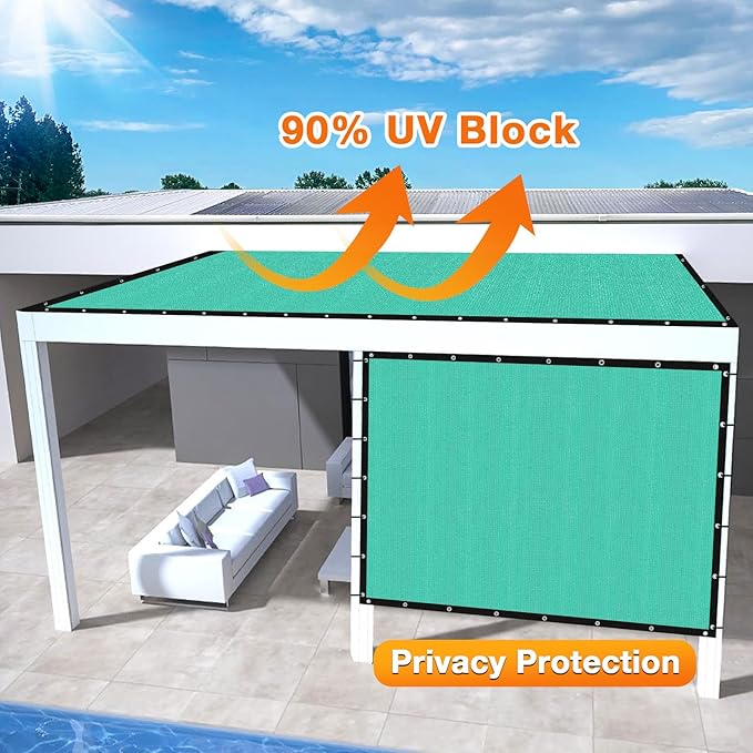 Artpuch Outdoor Pergola Shade Cover 7' X 13' Sun Shade Cloth - Image 3