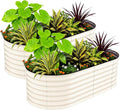 2 Pcs Raised Garden Beds Outdoor 8x2x2 ft by GarveeLife