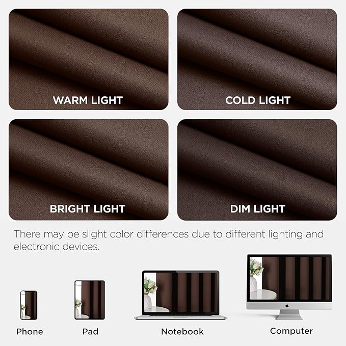 Joydeco Blackout Patio Sliding Door Curtains 84 Inches Long, Grommet Privacy - Image 9