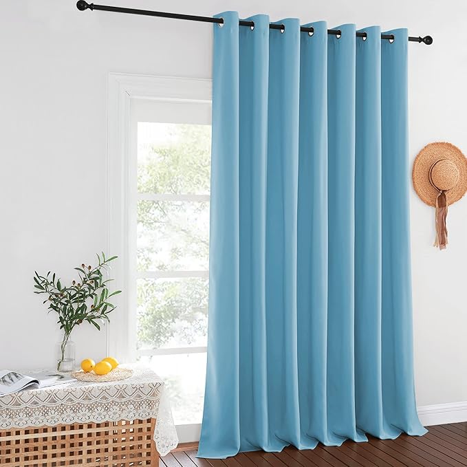 NICETOWN Patio Door Curtain Sound Blocking, Bedroom Privacy Room Divider Curtain - Image 8