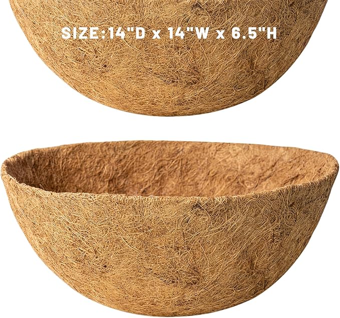2 Pack 14 Inch Round Replacement Coco Liners - Image 7