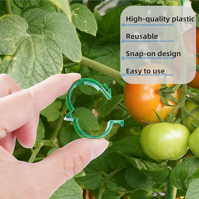 300 Pcs Plant Support Clips, Plastic Clips - Image 5