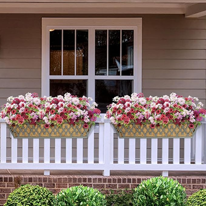 2 Pack 30 Inch Window Boxes Planters Railing Planter Box - Image 2