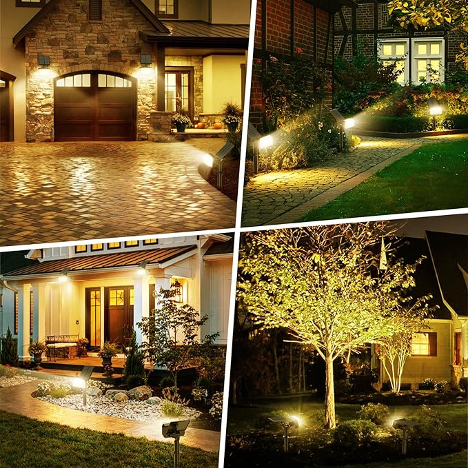 Solar Spot Lights Outdoor, 102 LED Solar Garden Yard Spotlight Waterproof - Image 3