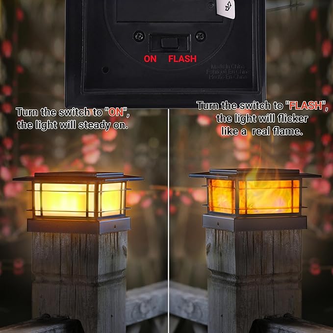 Dynaming 6 Pack Solar Post Cap Lights Outdoor - Image 5