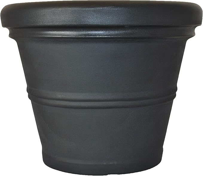 Tusco Products RR155BK Classic Rolled Rim Garden Planter by TuscoProducts