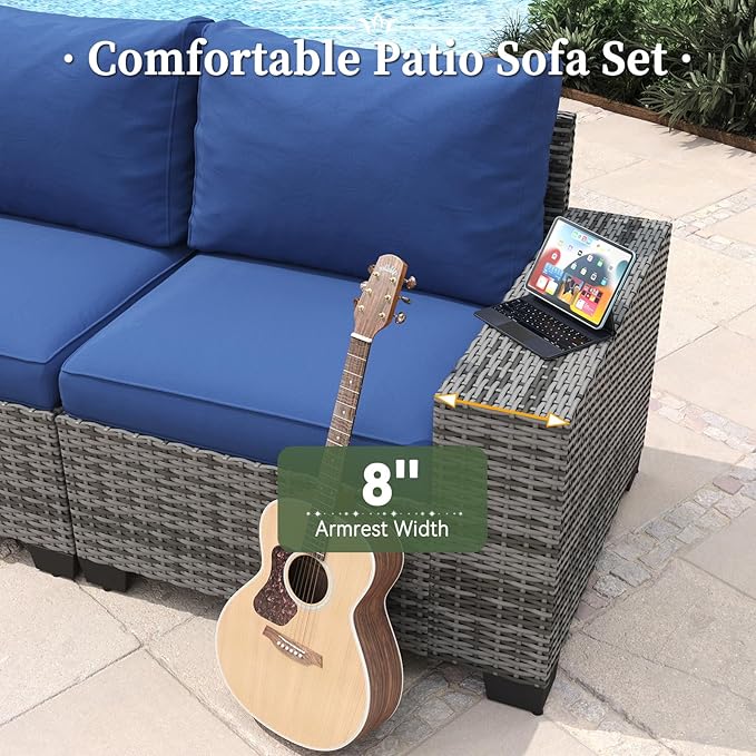 Aoxun 7 Piece Patio Furniture Set - Image 3