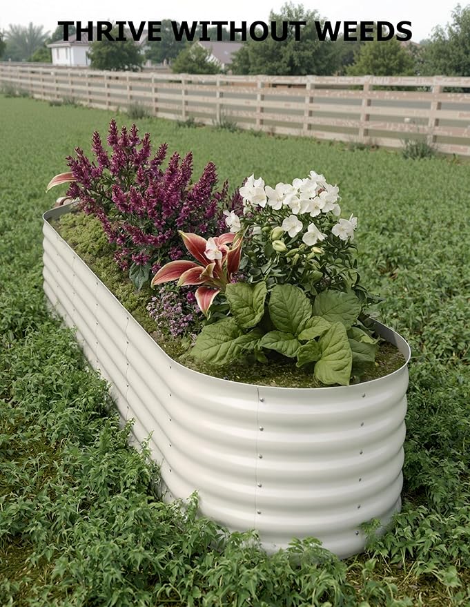2 Pcs Raised Garden Beds Outdoor 8x2x1.5 ft - Image 7