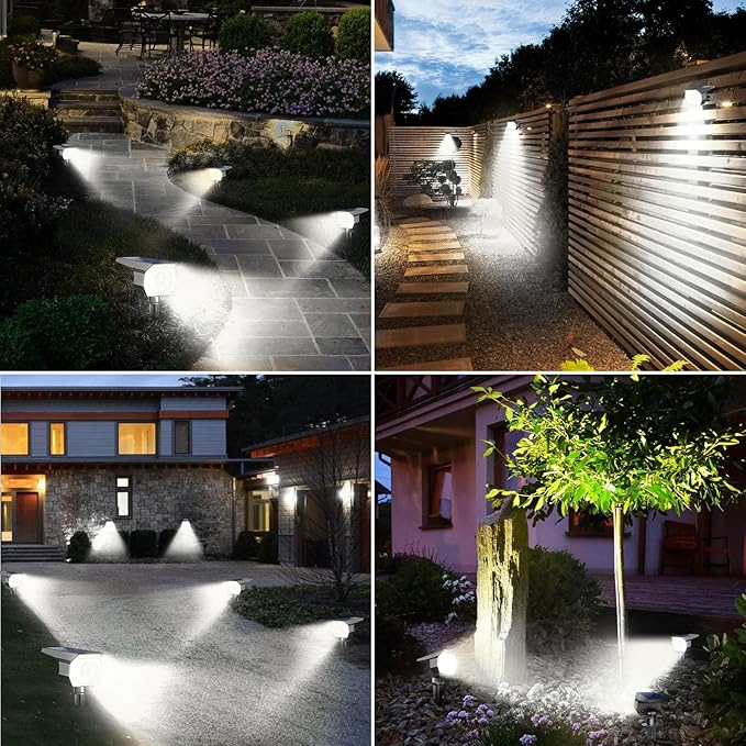 Peasur 1 Pack Solar Spot Lights Outdoor, Solar Spotlights Outdoor Waterproof - Image 5