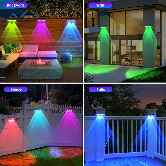Solar Fence Lights Outdoor - Image 6