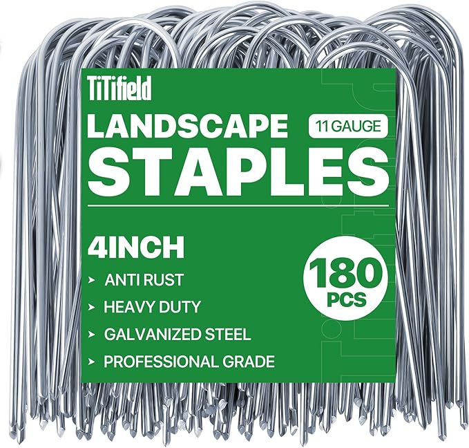 U Shape Garden Stakes 180 Packs 4 Inch 11 Gauge Irrigation Tubing Stakes - Image 7