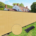 UPGRADE Privacy Fence Screen 5'x45' Sand Outdoor 90% Visibility Blockage 170 by UPGRADE
