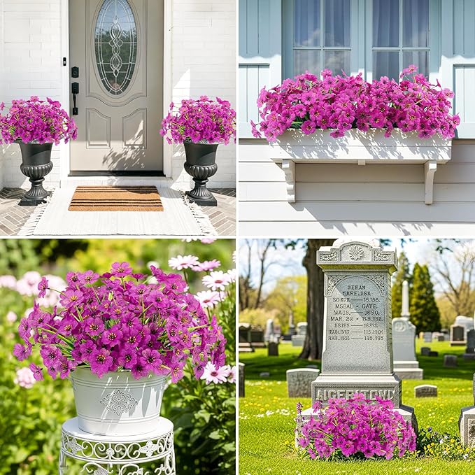 MACTING 12 Bundles Artificial Flowers - Image 6
