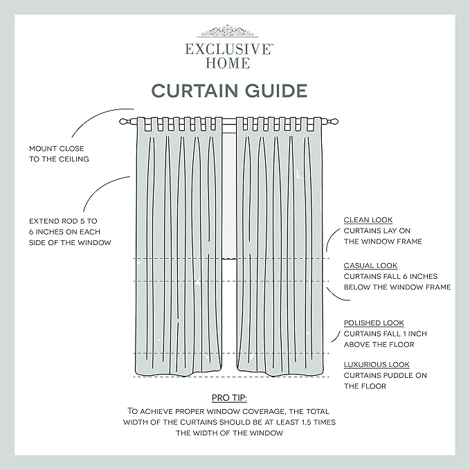 EXCLUSIVE HOME Cabana Solid Indoor/Outdoor Light Filtering Hook-and-Loop Tab - Image 8