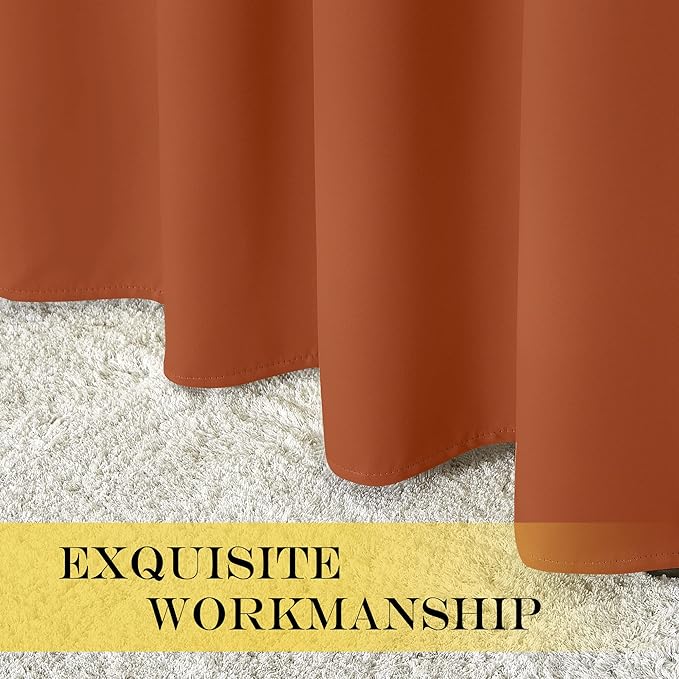 NICETOWN Bedroom Curtain Room Darkening Drapery 102 inches Length - Image 7