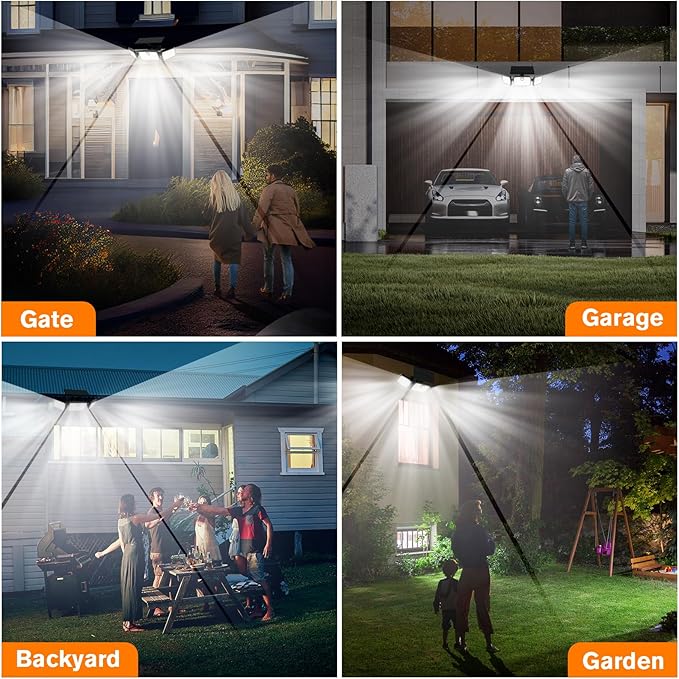 MIHANI Solar Lights Outdoor, Quick Charge Solar Motion Deck Lights Outdoor - Image 7