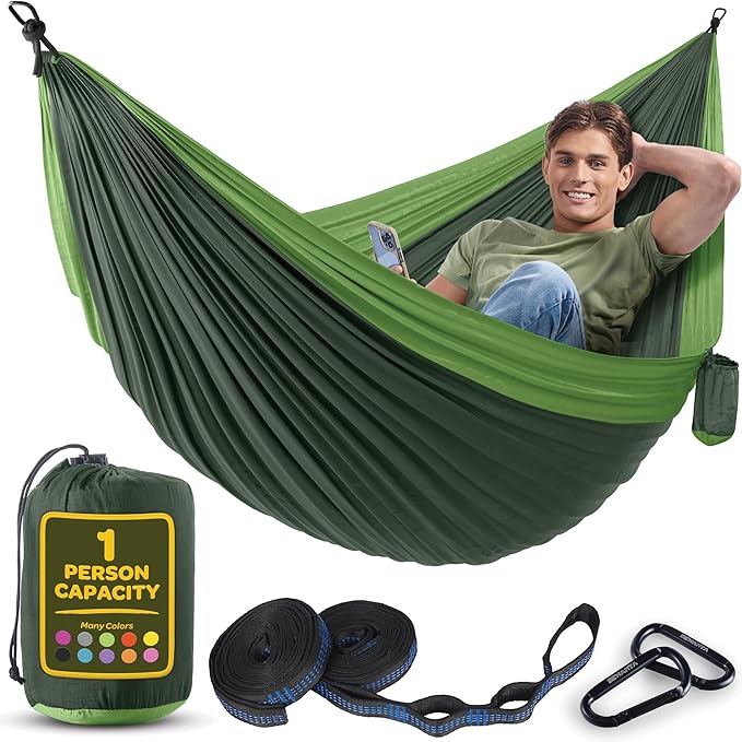 Durable Hammock 400 lb Capacity, Nylon Camping Hammock Chair by Sewanta