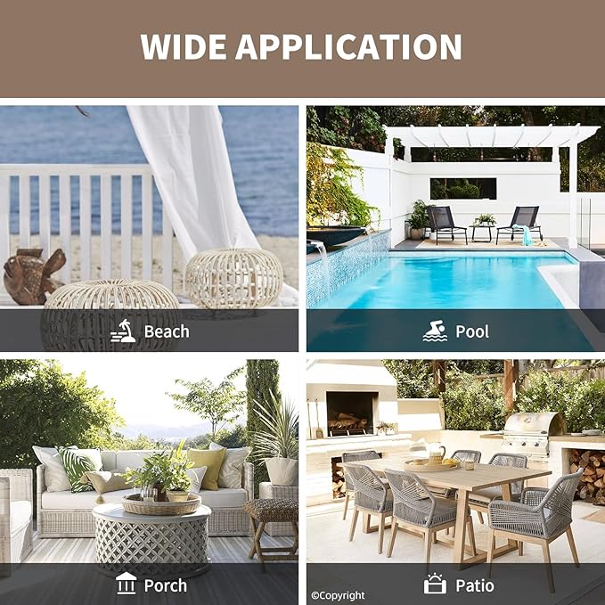 Waterproof Outdoor Curtain W105 x L108 - Image 8