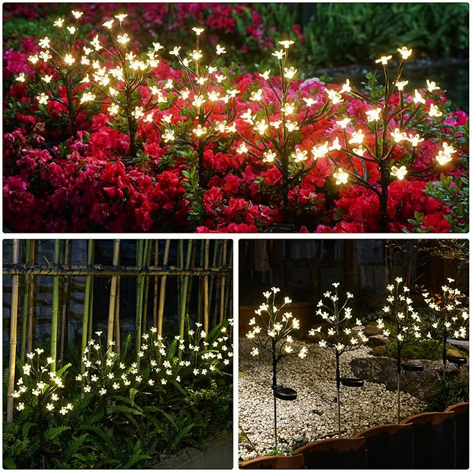 Solar Garden Lights Outdoor, Solar Lights Outdoor Decorative Waterproof - Image 4