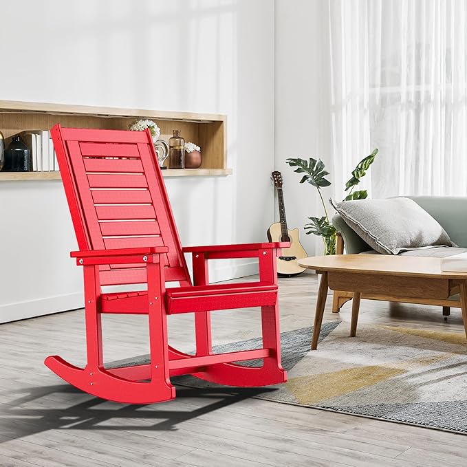 GREENVINES Outdoor Rocking Chair Set | 3-Piece | 2 Rocking Chairs - Image 9