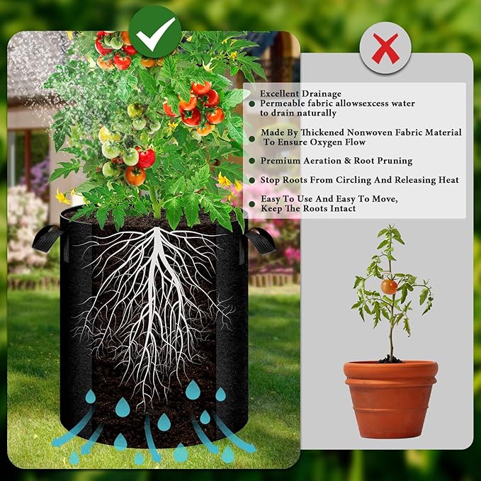 2 Pack 10 Gallon Potato Grow Bags - Image 3