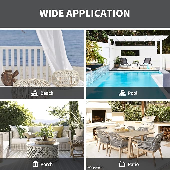 Waterproof Outdoor Curtain W105 x L84 - Image 8