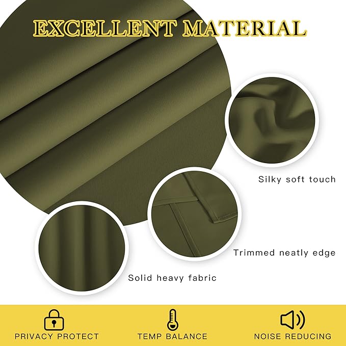 NICETOWN Patio Blackout Curtain Panels - Image 2