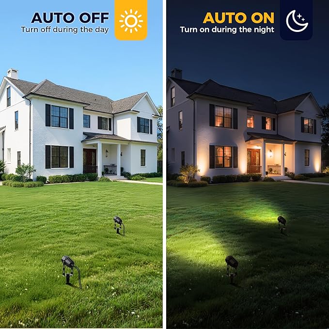 L LOHAS LED RGB Dusk to Dawn Low Voltage Landscape Lighting, IP65 Outdoor - Image 3